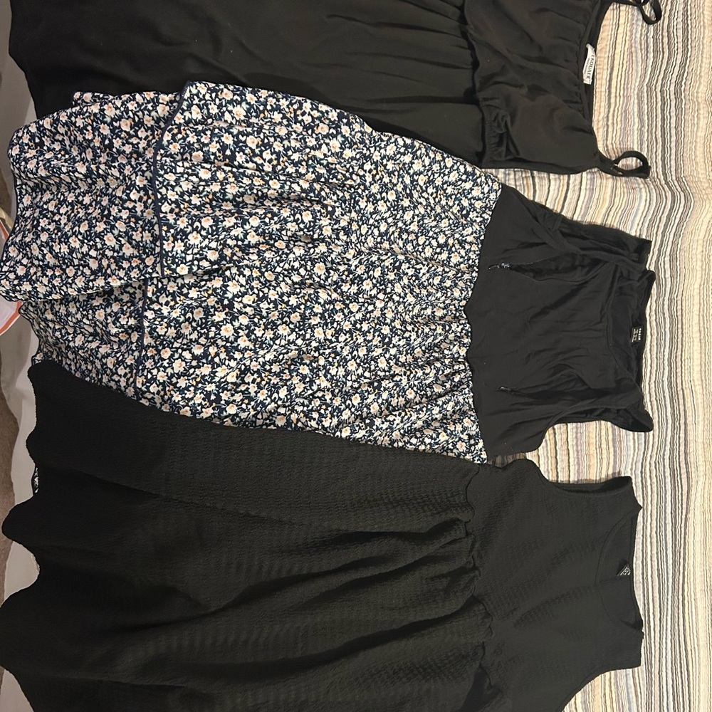 Motherhood Black and White Striped Top